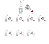 8 x Candela NGK per OPEL, VOLVO DIPLOMAT A, P 121, PV 544