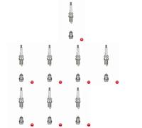 8 x Candela NGK per RENAULT CLIO III, ESPACE IV, LAGUNA 2, LAGUNA
