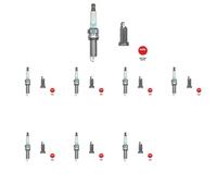 8 x Candela NGK per SUZUKI BALENO II, IGNIS III (MF, FF), SWIFT V