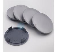 8 X Coprimozzo Copriruota 64,0 - 57,0 MM - Argento - Nuovo