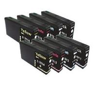 8 X Inchiostro Per Epson Workforce Pro WP-4015DN WP-4095dw WP-4515DN WP4525DNF