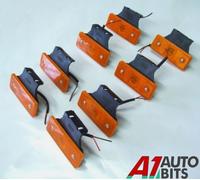 8 X LED Arancione Indicatore Laterale Luce Ambra 12v Lampada Rimorchio Camion