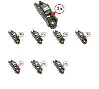 8 x Leva valvola INA per ALPINA, BMW, MORGAN, WIESMANN 1 E81, 1 E82, 1