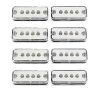 #12 X Bianco Evidenziatore Lato 4 LED Camion Per Man DAF Volvo Recupero Fari 12V
