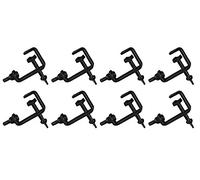 8 x nero 25 mm gancio morsetto a g illuminazione stand Fits Equinox DJ Booth micron Gorilla