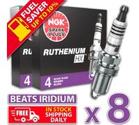 8 x NGK Ruthenium HX LFR6AHX-S 94122 aggiornamento per candele OEM batte iridio