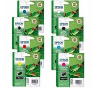 8 X Originale Inchiostro Epson Stylus Photo R800 R1800/T0541 T0542 T0543 -T0548