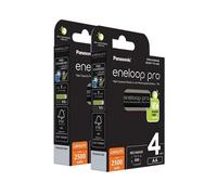 8 X Panasonic Eneloop PRO Batteria AA Ricaricabile 2500mAh HR6 Ni-MH BK-3HCDE