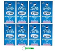 8 X Puro Amore Detergente Intimo Igiene pH 4.5 Antiodore 250ml + portachiavi Beni Culinari