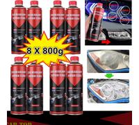 8 X RICARICA POLIMERO LIQUIDO BLU 800GR LUCIDATURA RIPRISTINO FARI AUTO