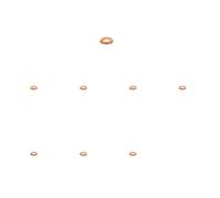8 x Rondella dell'iniettore BOSCH per AUDI, BENTLEY, PORSCHE, VW A4 B8, A4