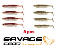 8 X SAVAGE GEAR FAT MINNOW T-TAIL ARTIFICIALE SHAD 10,5 CM 11 GR LUCIOPERCA BASS