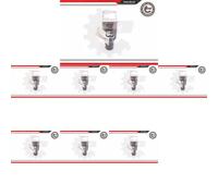 8 x Sensore di parcheggio retromarcia ESEN SKV per AUDI A3 8P, A3 8P/8PA/8P7,