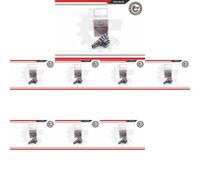 8 x Sensore di parcheggio retromarcia ESEN SKV per BMW, FIAT, JEEP,
