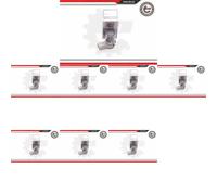 8 x Sensore di parcheggio retromarcia ESEN SKV per BMW, FORD, MINI 5 E39, 5 5