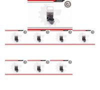 8 x Sensore di parcheggio retromarcia ESEN SKV per BMW, MINI 1 E81, 1 E82, 1