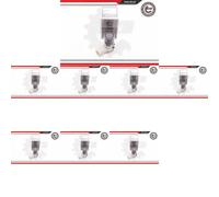 8 x Sensore di parcheggio retromarcia ESEN SKV per BMW, MINI 5 E39, CABRIO R52