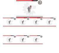 8 x Sensore di parcheggio retromarcia ESEN SKV per LAND ROVER RANGE ROVER III