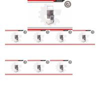 8 x Sensore di parcheggio retromarcia ESEN SKV per SEAT, VW ALHAMBRA, ALHAMBRA