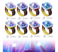 8 x sfere da discoteca per feste - Luce da discoteca a LED con batteria USB e ventosa, illuminazione per feste per bambini, auto, DJ e feste, luce da palcoscenico Natale