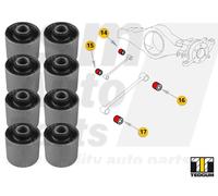 8 x silentblock barra posteriore per NISSAN PATHFINDER I, PATHFINDER II