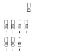 8 x Valvola di scarico FRECCIA per OPEL ASTRA F, ASTRA F CLASSIC Kombi (T92)