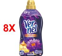 8 X Vernel Ammorbidente Concentrato Aromatherapy - Profumazione Sogni Di Loto C