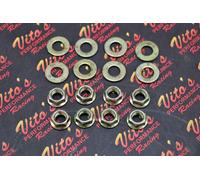 8 X Vito's Ruota Dadi Yamaha Raptor Banshee Anteriore Retro Hub Rondelle Lugnuts