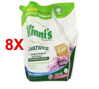 8 X Winni's Naturel Detersivo Liquido Bucato Lavatrice Ipoallergenico - Profuma