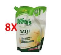 8 X Winni's Piatti Concentrato Bergamotto E Zenzero Busta 900 Ml