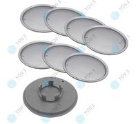 8 X YOU.S ORIGINAL Copertura Del Mozzo 139,0 58,0 Mm Argento Per Rial ROD