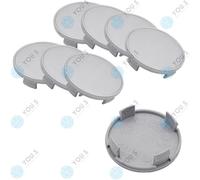 8 X YOU.S Original Tappi Di Ruota Coprimozzo 60,0 - 55,0 Mm - Argento