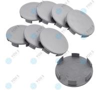 8 X YOU.S Original Tappi Di Ruota Coprimozzo 60,0 - 57,5 Mm - Argento