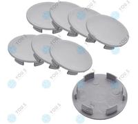 8 X YOU.S Original Tappi Di Ruota Coprimozzo 64,0 - 58,0 Mm - Grigio
