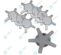 8 X You.S Originale Coprimozzo Copriruota 130,0 - 59,0 MM - Argento