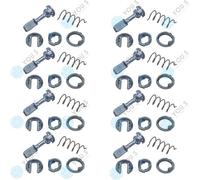 8 X You.S Originale Serratura Cilindro Set Anteriore Destro per Audi Skoda VW -