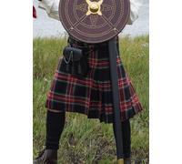 8 YARD KILT, Gonna Scozzese, Tartan Nero Stewart