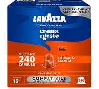 80 100 160 200 240 Capsule Caffè Lavazza Alluminio Crema e Gusto FORTE Nespresso