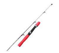 80 100CM Canna da pesca ultraleggera Carp Feeder In fibra di vetro Pesca Mini viaggio Base con ruota rinforzata nel ghiaccio per viaggi in oceano e pesca d' acqua dolce e sala(80cm)