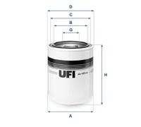80.123.00 Filtro, Sistema idraulico di lavoro Ufi