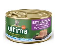 80 + 16 gratis! 96 x 85 g Ultima Cat Umido per gatti - Fit & Delicious Sterilized Pesce di mare