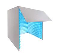 80 * 80 * 80 cm Pannelli in schiuma a prova di suono Cabina vocale Cabina portatile insonorizzata per studio desktop Registrazione audio vocale Registrazione audio Scatola per cabina vocale (Color :