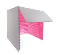 80 * 80 * 80 cm Pannelli in schiuma a prova di suono Cabina vocale Cabina portatile insonorizzata per studio desktop Registrazione audio vocale Registrazione audio Scatola per cabina vocale (Color :