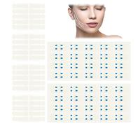 80 adesivi Facelift autoadesivi, doppio lembo lift, adesivi lifting a forma di V, ultra sottili, nastro lifting per la pelle rassodante, strumento per il trucco