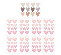 80 Adesivi Murali Amore Rosa E 12 Adesivi Murali Amore Colorati, Simpatici Adesivi Murali, Adesivi Decorativi Autoadesivi, Adatti Per Soggiorno, Camera Da Letto, Corridoio, Ecc.