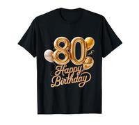80 Buon Compleanno 80° Anniversario Uomini Donne Maglietta