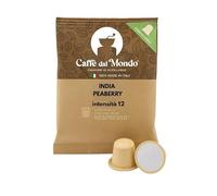 80 Capsule Compostabili compatibili con Nespresso - Caffè dal Mondo (India Peaberry)