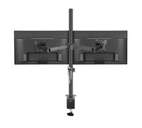 (80 cm) DL-T902-280II Supporto da tavolo for doppio monitor a movimento completo 10"-27" con foro passacavo, braccio pieghevole for montaggio su PC, 12 kg(DL-T902-280II)