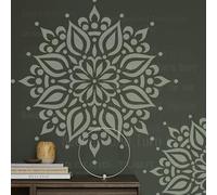 80 cm Grande Grande Mandala Rotondo Esotico Stencil Per Pareti Per Dipingere Modelli Modello Riutilizzabile Decorazione Decorazione Lavatrice Dimensioni Decorare Frigoriferi Mobili Decorativi
