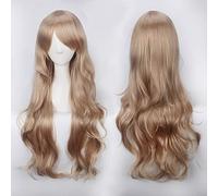 80 Cm Lunghi Ricci Castano Chiaro Marrone Scuro Biondo Parrucche Cosplay Capelli Sintetici Halloween 80 Cm Lunghi Biondi Castani Ondulati Parrucche Donne Parrucca Bionda Comune 28